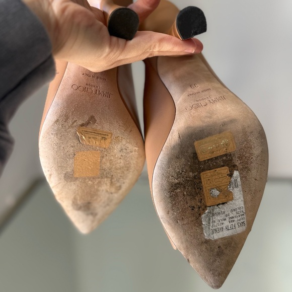 EUC Jimmy Choo Maryanne 100 High Heel Slide Sandals 39 $850 - Picture 10 of 10